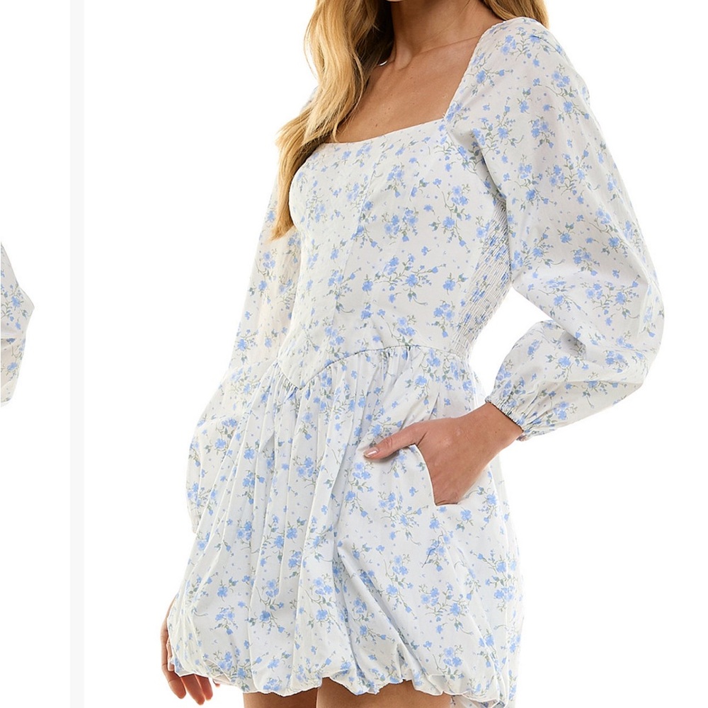 New City Studios floral-print bubble dress - Picture 3 of 7